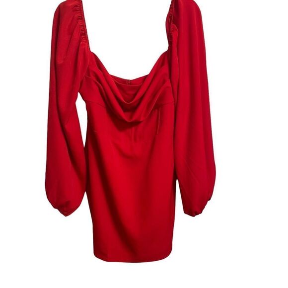 Princess Polly Lillie Red Mini Dress Size 12 NWT - Picture 4 of 12